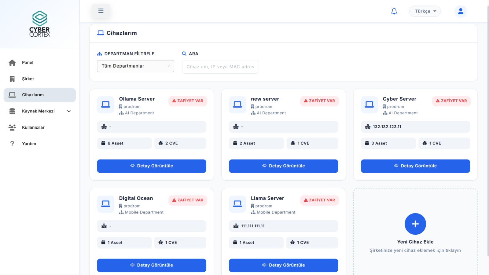 Siber Güvenlik Zafiyet Yönetimi
